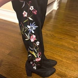 Woman boots over the knee